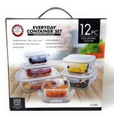 Wholesale - 12pc SQ & Rect Storage Set, UPC: 849808007602